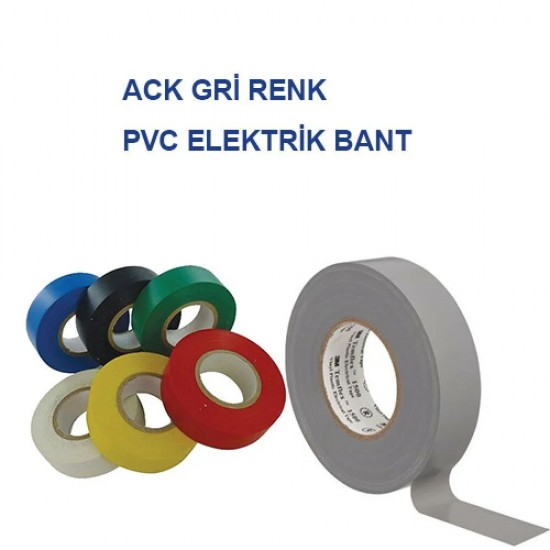ACK AY90-00102 Gri Pvc Elektrik İzolasyon Bandı