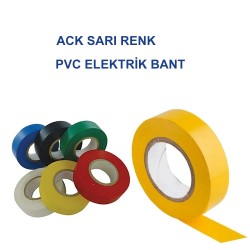 ACK AY90-00107 Sarı Pvc Elektrik İzolasyon Bandı