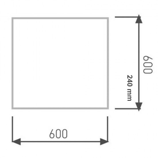 Ack AP16-26600 36W 60x60 Led Panel 3000K Günışığı (Sadece Mağazadan Teslim)