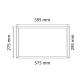 Ack AP16-33610 24W 30X60 İnce Tip Sıva Altı Led Panel 4000K Ilık Beyaz (Sadece Mağazadan Teslim)