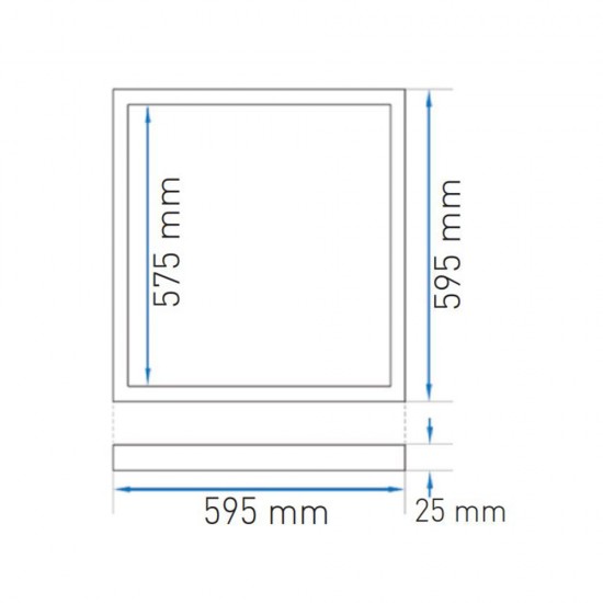 ACK AP20-26630 36W 60X60 Backlihgt Led Panel Armatür Sıva Altı 6500K Beyaz (Sadece Mağazadan Teslim)