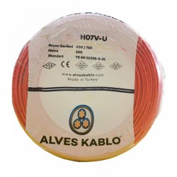 Alves 1,5 mm PVC İzoleli Tesisat NYA Kablo Kırmızı