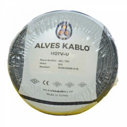 Alves 1,5 mm PVC İzoleli Tesisat NYA Kablo Siyah
