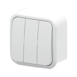 Arvia Aria Beyaz Sıva Üstü Üçlü Anahtar 25 01 1000 254