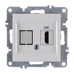 Arvia Karen Beyaz HDMI Prizi Modül + Kapak - 50 01 1000 250