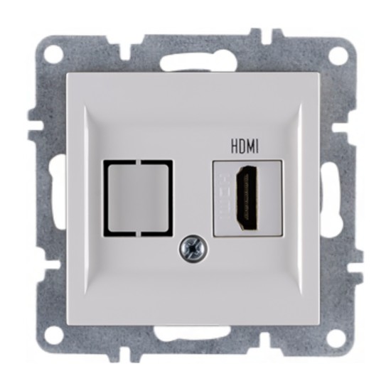 Arvia Karen Beyaz HDMI Prizi Modül + Kapak - 50 01 1000 250
