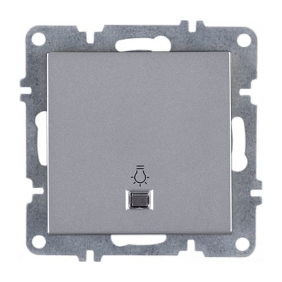 Arvia Karen Silver Işıklı Light Anahtarı Modül + Kapak - 50 03 2000 206