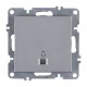 Arvia Karen Silver Işıklı Light Anahtarı Modül + Kapak - 50 03 2000 206
