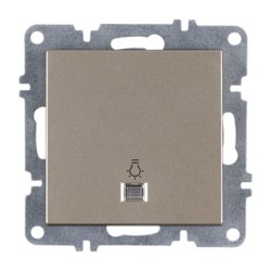 Arvia Karen Titanyum Işıklı Light Anahtarı Modül + Kapak - 50 05 2000 206