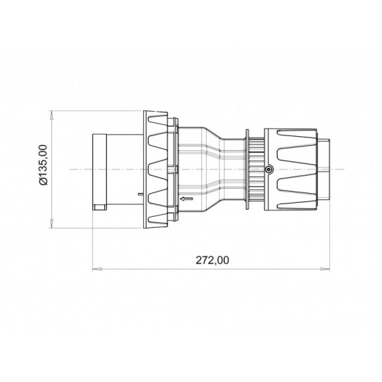 Bemis IP67 CEE Norm 5/125A Pilotlu Düz Fiş 380V - 450V BC3-6505-7011