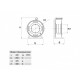 Bemis Prizsiz 3x2,5mm TTR 50m Kapasiteli Kulaklı Kapaklı Metal Makara BM3-4102-0000
