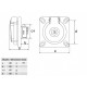 Bemis IP44 Monofaze Plastik Makine Priz Küçük Kapaklı 1x16A BP1-1402-2413