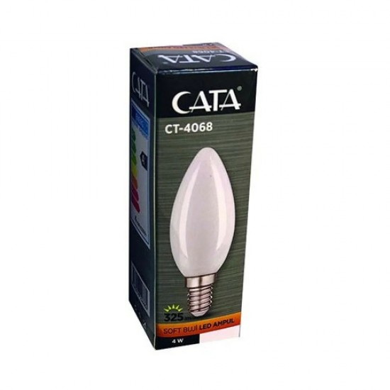 Cata CT-4068 4W Soft Düz Buji Led Ampul 3000K Günışığı E-14