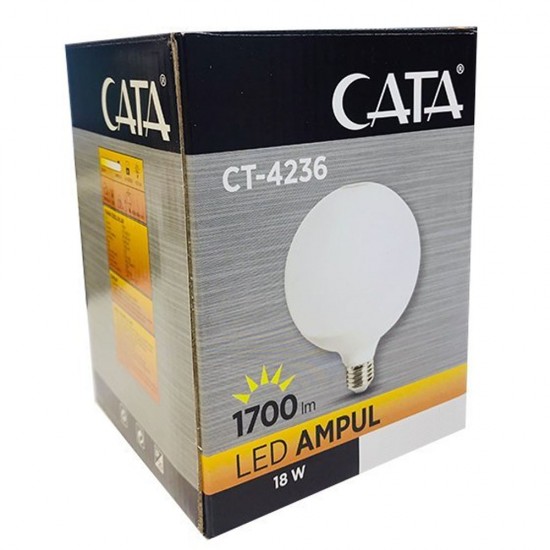 Cata CT-4236 18W Glop Led Ampul 3200K Günışığı E27