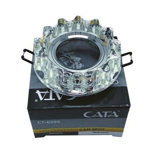 Cata CT-6595 Kristal Led Çerçeveli Günışığı 4000K Cam Spot Armatür Karanfil