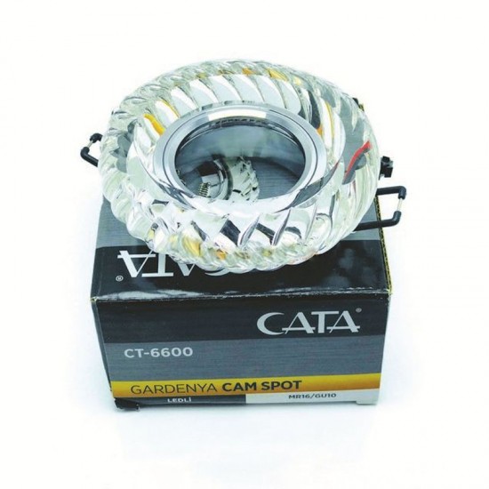 Cata CT-6600 Kristal Led Çerçeveli Günışığı 4000K Cam Spot Armatür Gardenya