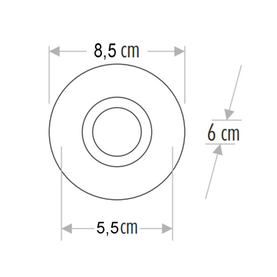 Cata CT-6616 Ebruli Cam Spot Armatür