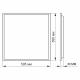 Cata 5284 60W 60x60 Sıva Altı Led Backlight Süper Slim Panel Armatür 6400K Beyaz Işık (Sadece Mağazadan Teslim)