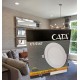 Cata 12 Watt Panel Led Armatür Sıva Altı Yuvarlak CT 5147 Beyaz Işık 6400K Alüminyum Kasa