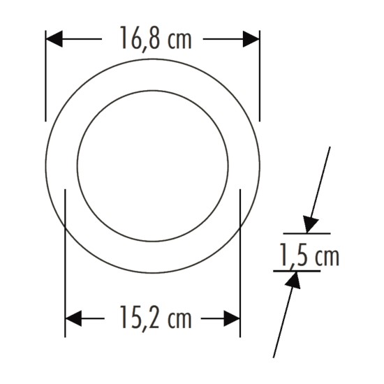 Cata CT-5147 12W Yuvarlak Sıva Altı Led Panel 6400K Beyaz Işık