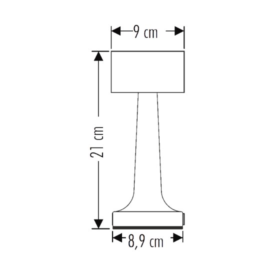 Cata CT-8436 Denver 3 Renkli Dokunmatik Şarjlı Masa Lambası 