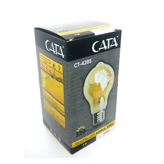 Cata 4W E27 2700K Amber Renk Rustik Led Ampul CT-4285