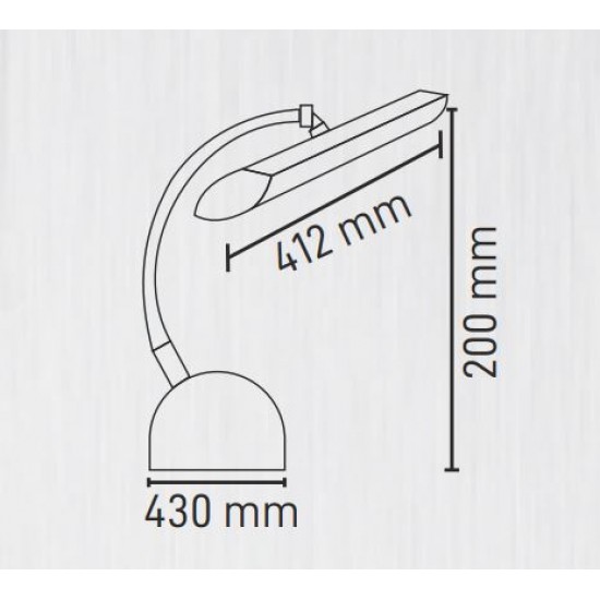 Maxled 7W Dekoratif Led Aplik Krom Kasa 3000K Günışığı MX-4024G