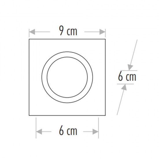 Maxled Sıva Altı Dekoratif Cam Spot Mx-2007 G10 Duy Dahil