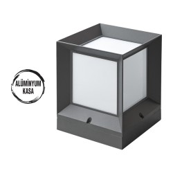 Maxled MX-6038 E27 Duylu Dış Mekan Alüminyum Set Üstü Küp Armatür