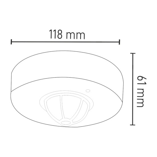 Maxled MX-6304 Sıva Üstü Sensör 1000W
