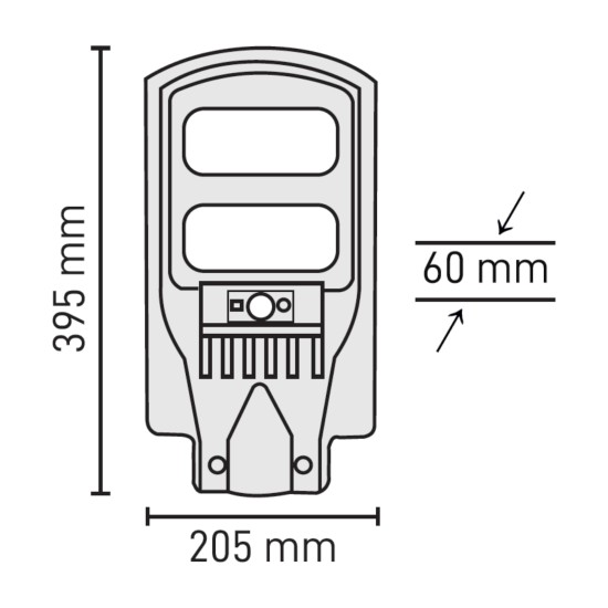 Maxled MX-9042 100W Kumandalı Solar Sokak Armatürü