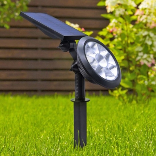 Maxled MX-9010 18W Led Solar Kazıklı Bahçe/Çim Armatürü Beyaz Işık