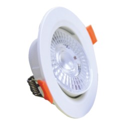 Maxled MX-2118 5W Cob Led Armatür Beyaz Kasa 3000K Günışığı
