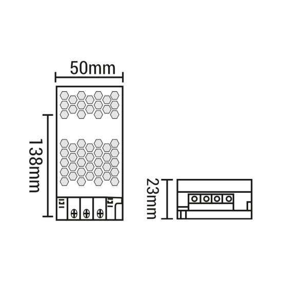 Maxled MX-3024 10A 120W Slim Kasa Şerit Led Trafosu 