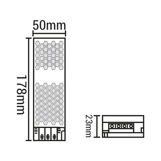 Maxled MX-3026 12.5A 150W Slim Kasa Şerit Led Trafosu