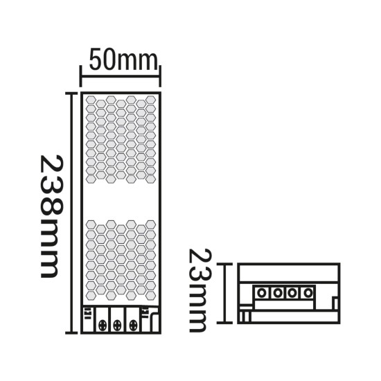 Maxled MX-3032 30A 360W Slim Kasa Şerit Led Trafosu