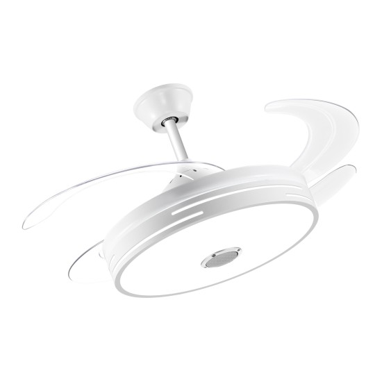 Mutlusan Bluetoothlu Aydınlatmalı Tavan Vantilatörü | 52 cm | Uzaktan Kumandalı & Müzik Fonksiyonlu 001 038 300100 00 00