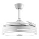Mutlusan Bluetoothlu Aydınlatmalı Tavan Vantilatörü | 52 cm | Uzaktan Kumandalı & Müzik Fonksiyonlu 001 038 300100 00 00