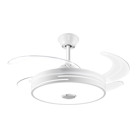 Mutlusan Bluetoothlu Aydınlatmalı Tavan Vantilatörü | 52 cm | Uzaktan Kumandalı & Müzik Fonksiyonlu 001 038 300100 00 00