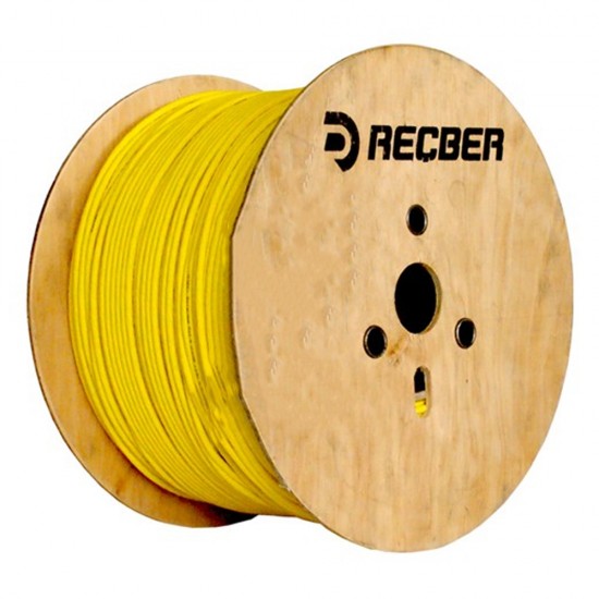 Reçber Cat-6 U/Utp 4X2X23 Hf Data Kablosu Sarı 100 metre