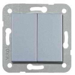 Viko 92605002 Novella/Trenda Gümüş Komütatör Düğme (Mekanizma Hariç)