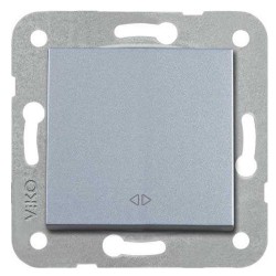 Viko 92605031 Novella/Trenda Gümüş Permütatör Düğme (Mekanizma Hariç)