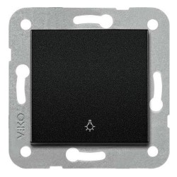 Viko 92605503 Novella/Trenda Siyah Light Düğme (Mekanizma Hariç)