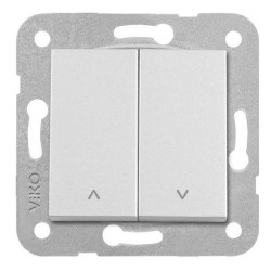 Viko 92605616 Novella/Trenda Metalik Beyaz Jaluzi Kumanda Düğme (Mekanizma Hariç)