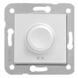 Viko 92605620 Novella/Trenda Metalik Beyaz Rotatif Dimmer Düğme (Mekanizma Hariç)