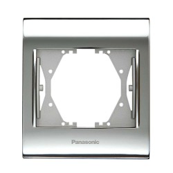 Viko Panasonic Thea Blu Chrome + Beyaz Tekli Çerçeve
