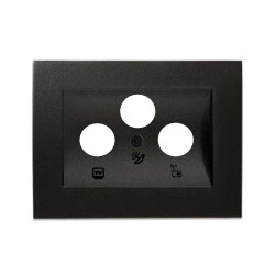 Viko Panasonic Thea Blu Siyah Uydu Prizi Sonlu (SAT-TV-RAD) Düğme (Mekanizma Hariç)