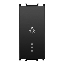 Viko Panasonic Thea Modüler Siyah 1M Işıklı Light Anahtar Düğme/Kapak