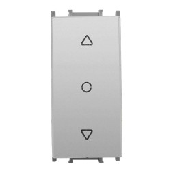 Viko Panasonic Thea Modüler Metalik Beyaz 1M Tek Düğmeli Jaluzi Anahtar Düğme/Kapak