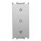 Viko Panasonic Thea Modüler Metalik Beyaz 1M Tek Düğmeli Jaluzi Anahtar Düğme/Kapak